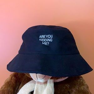 NWOT Embroidered Bucket Hat